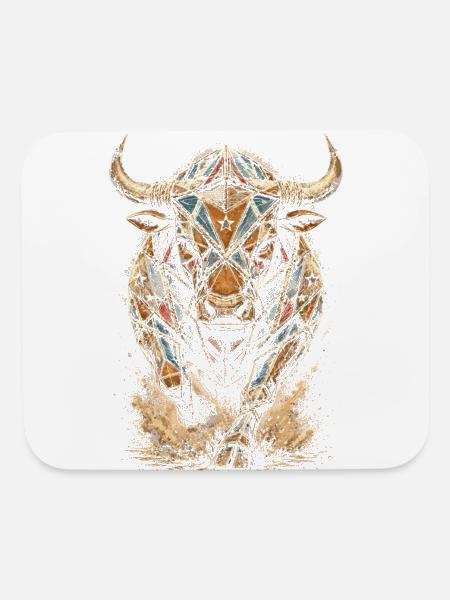 Rodéo américain - Tapis de souris - blanc - Devant