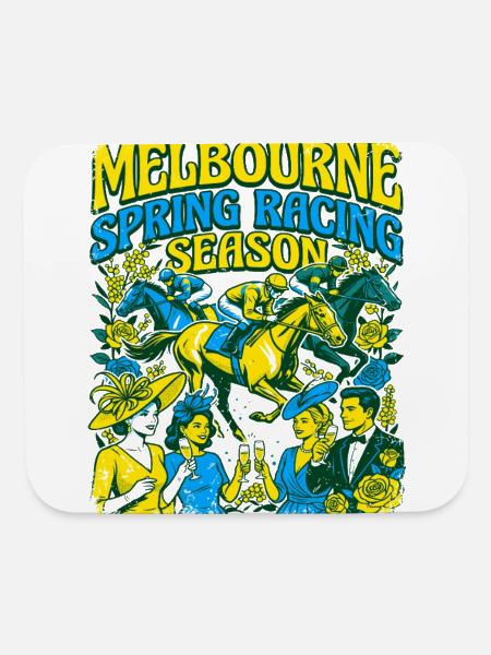 Melbourne Spring Carnival Fashion And Equestrian - Mouse pad Horizontal - white - Front