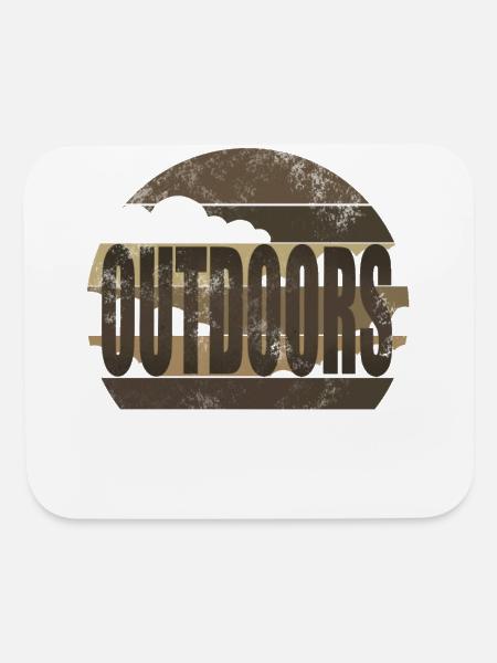 Outdoors - Mouse pad Horizontal - white - Front