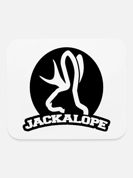 Jackalope - Mouse pad Horizontal - white - Front
