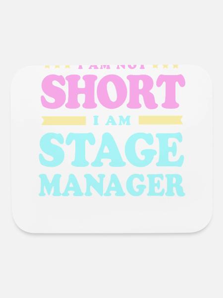 Stage Manager Opera Director - Mouse pad Horizontal - white - Front