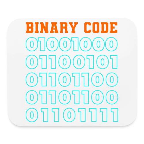 Say Hello in Binary code - Mouse pad Horizontal