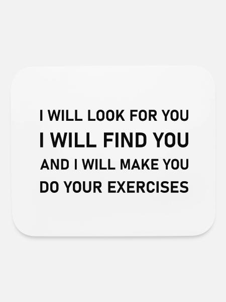 Physical Therapist Physical Therapy Exercises - Mouse pad Horizontal - white - Front