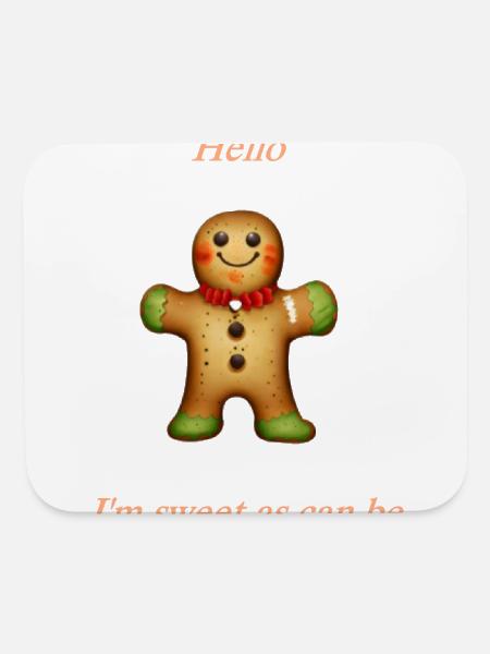 Gingerbread Man - Mouse pad Horizontal - white