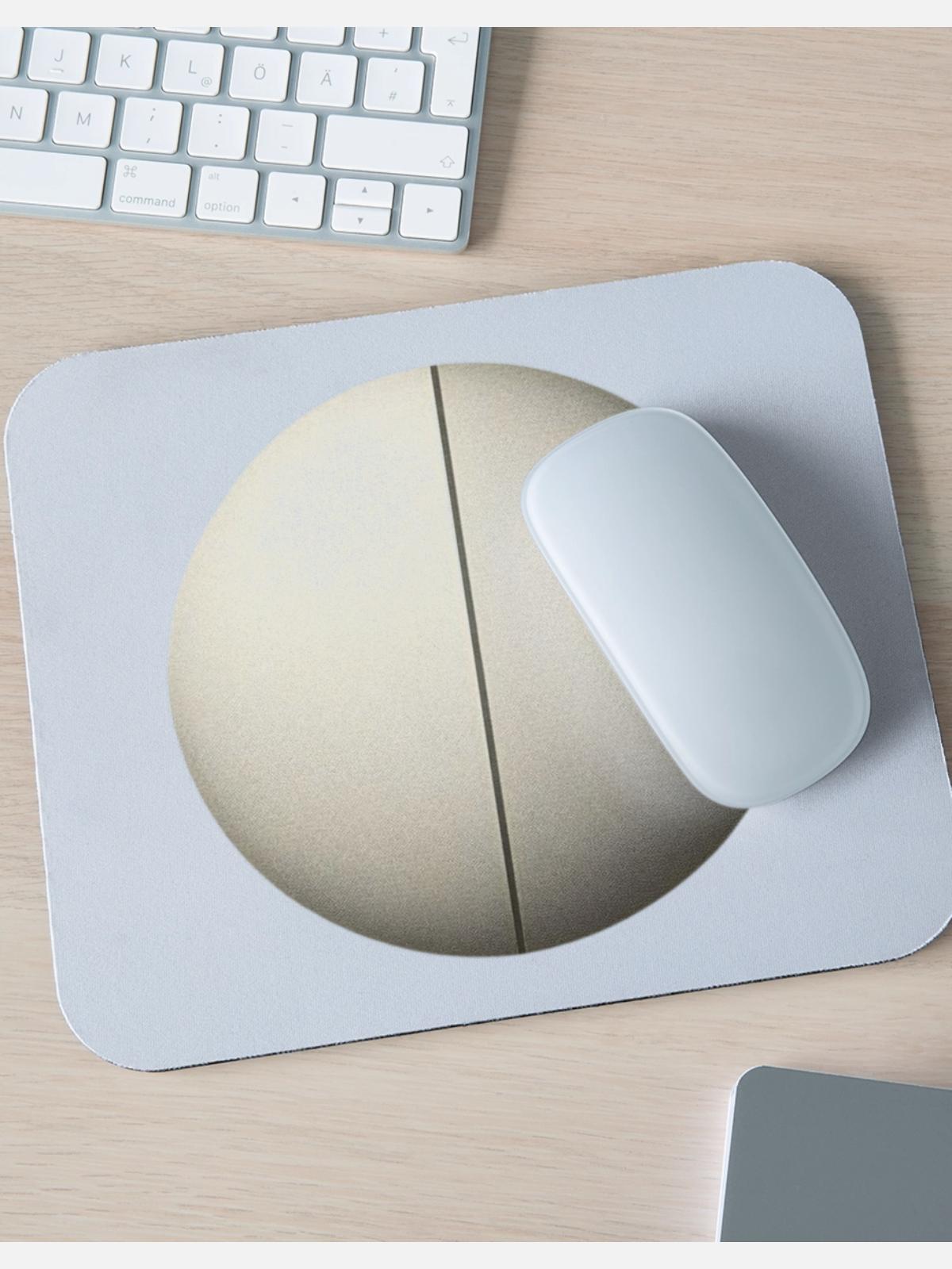 geometric circle - Mouse pad Horizontal - white - Front