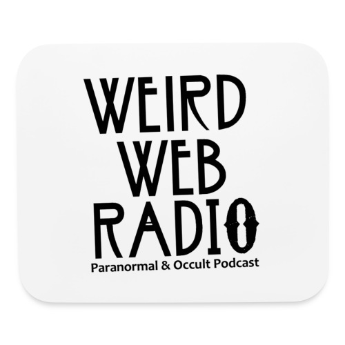 Official Weird Web Radio Logo Tilt Black - Mouse pad Horizontal