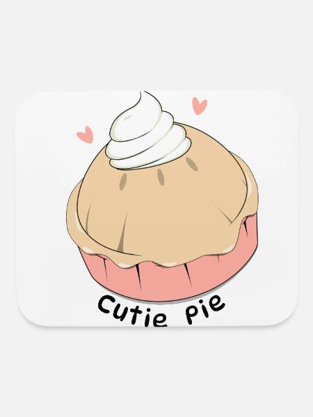 Cutie Pie - Mouse pad Horizontal - white