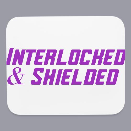 INTERLOCKED & SHIELDED - PURPLE DESIGN - Mouse pad Horizontal