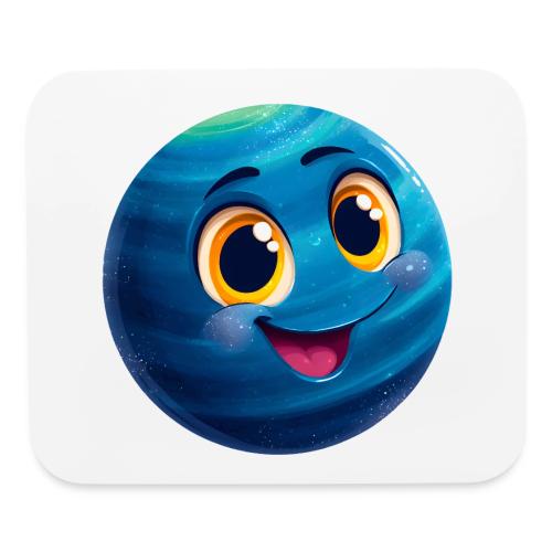 Smiling Blue Planet - Mouse pad Horizontal