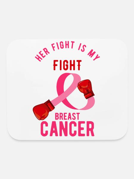 breast cancer, breast cancer breast cancer - Mouse pad Horizontal - white