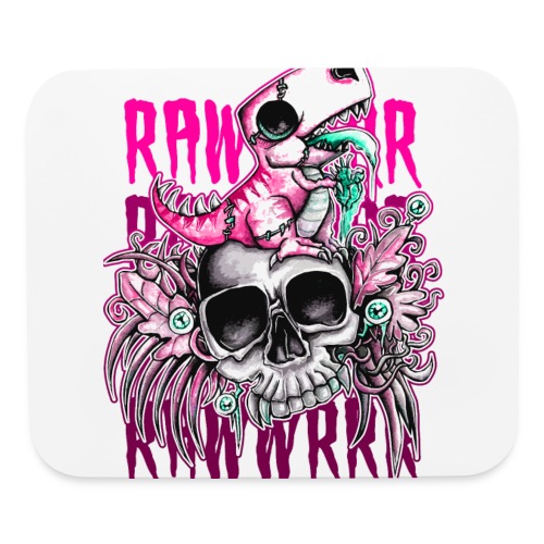 rawwwr by Absurd ART pink version - Mouse pad Horizontal