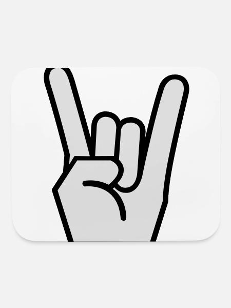 Rock 'n' Roll - Mouse pad Horizontal - white
