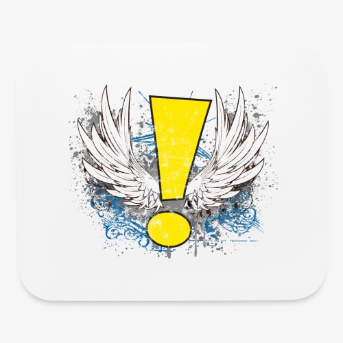 Winged Whee! Exclamation Point - Mouse pad Horizontal