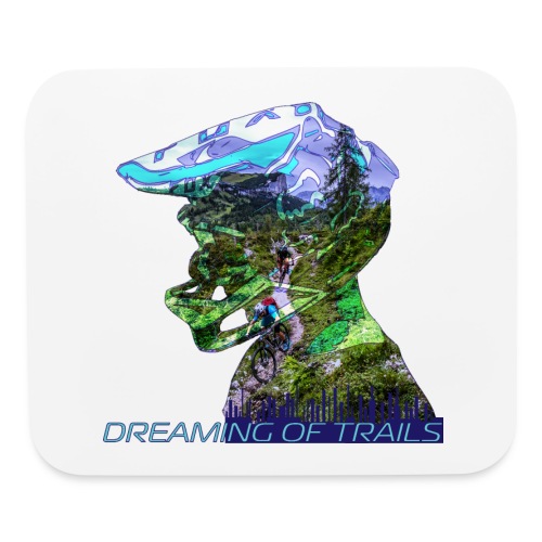 full face dreaming of trails - Mouse pad Horizontal