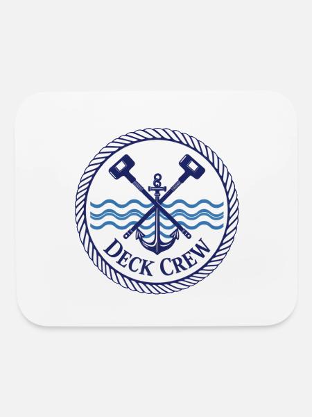 Deck Crew Maritime Duty Badge - Mouse pad Horizontal - white - Front