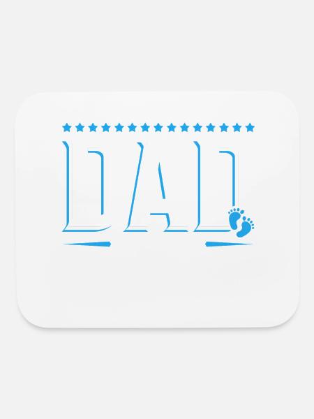 Dad Est 2023 Baby Birth Babysitting Babysitter - Mouse pad Horizontal - white - Front