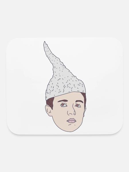 Conspiracy Theorist - Tin-Foil Hat Kid - Hoax - Mouse pad Horizontal - white - Front
