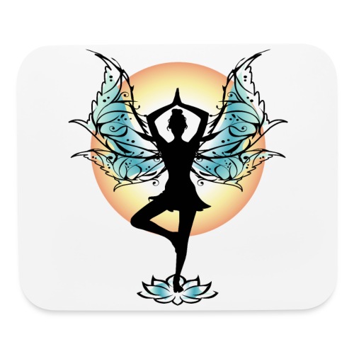 Tree Pose Yoga Fairy - Mouse pad Horizontal