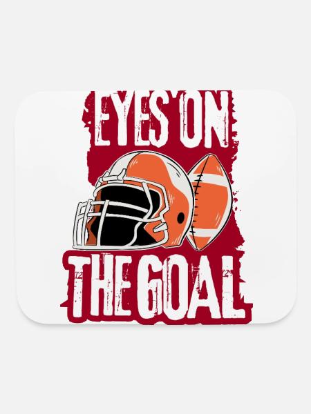 American Football T-Shirt - Mouse pad Horizontal - white - Front