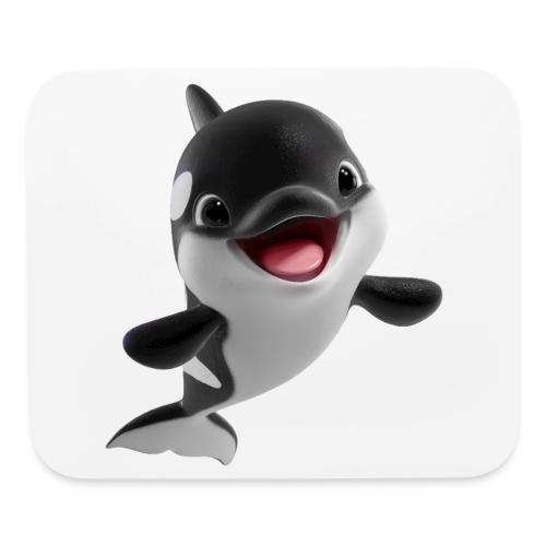 Smiling Cartoon Baby Orca - Mouse pad Horizontal