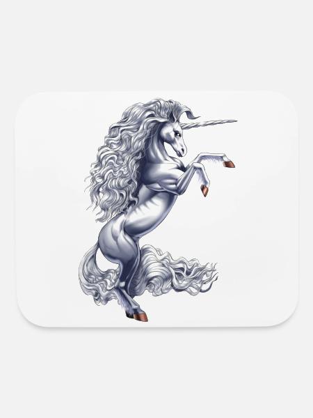 Mythical Magical Unicorn - Mouse pad Horizontal - white - Front