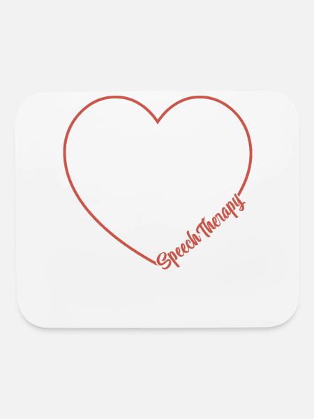 Speech Therapist Therapy Assistant - Mouse pad Horizontal - white - Front