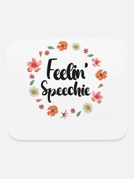 Speech Therapist Therapy Assistant - Mouse pad Horizontal - white - Front