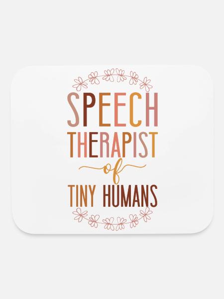 Speech Therapist Therapy Assistant - Mouse pad Horizontal - white - Front