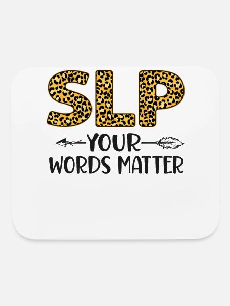 Speech Therapist Therapy Assistant - Mouse pad Horizontal - white - Front