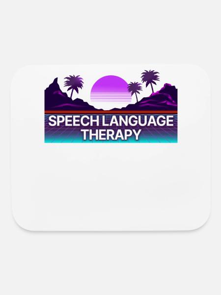 Speech Therapist Therapy Assistant - Mouse pad Horizontal - white - Front