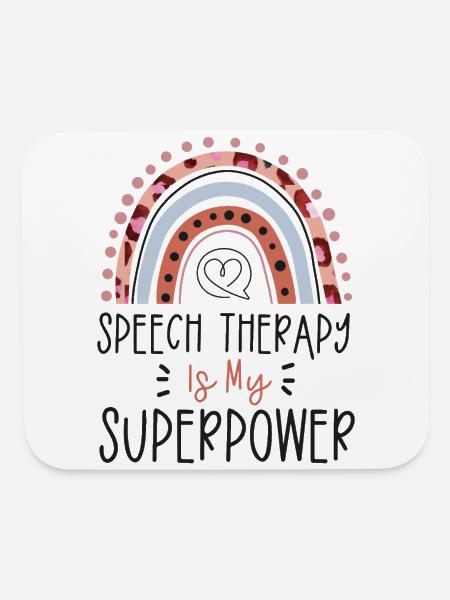 Speech Therapist Therapy Assistant - Mouse pad Horizontal - white - Front
