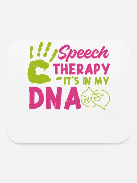 Speech Therapist Therapy Assistant - Mouse pad Horizontal - white - Front