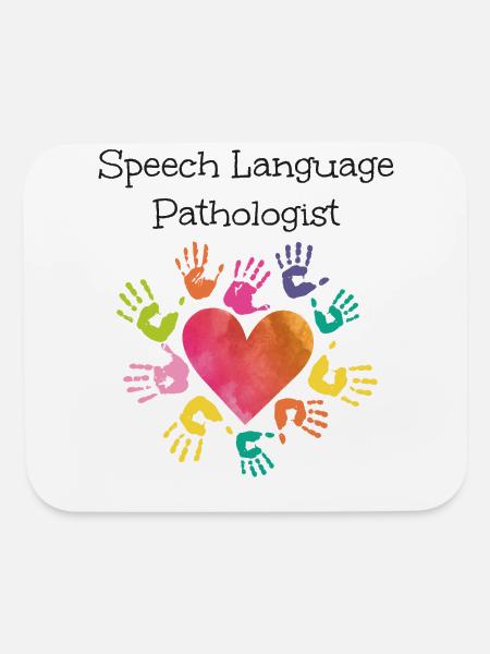 Speech Therapist Therapy Assistant - Mouse pad Horizontal - white - Front