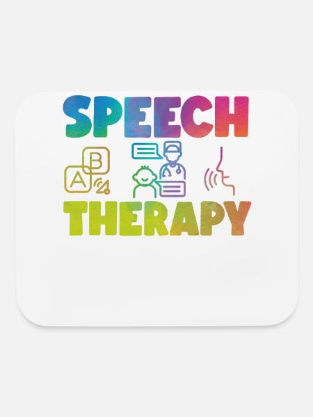 Speech Therapist Therapy Assistant - Mouse pad Horizontal - white - Front