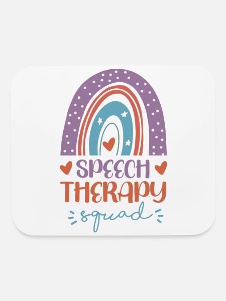 Speech Therapist Therapy Assistant - Mouse pad Horizontal - white - Front