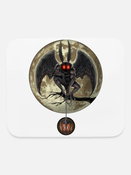 Mothman - Mouse pad Horizontal - white - Front