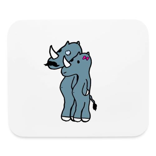 Rhino family - Mouse pad Horizontal