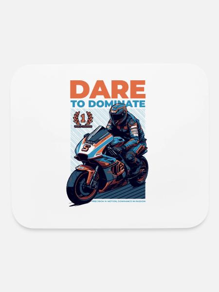 Dare to Dominate - Mouse pad Horizontal - white