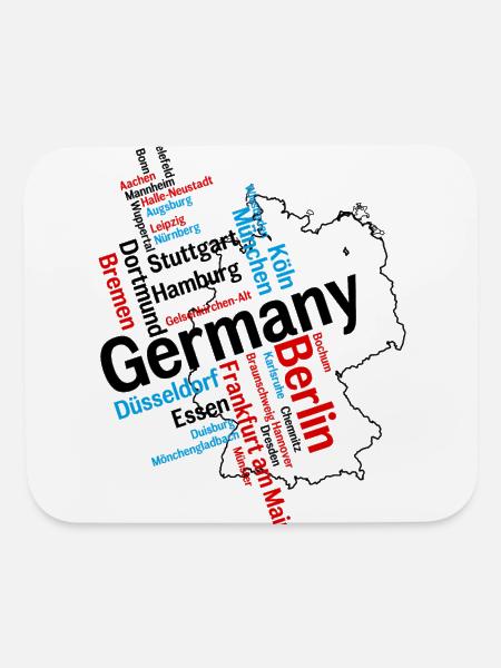 Germany - Mouse pad Horizontal - white - Front
