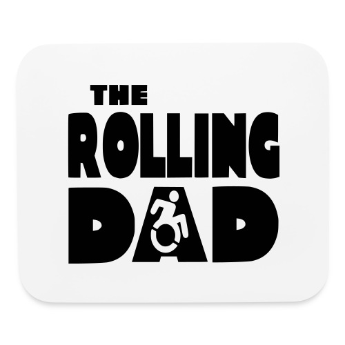 Rolling dad in a wheelchair - Mouse pad Horizontal