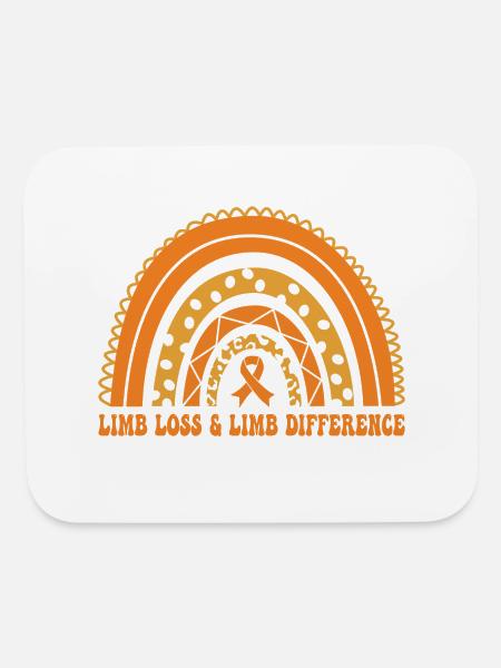 LIMB LOSS & LIMB DIFFERENCE Awareness - Mouse pad Horizontal - white - Front