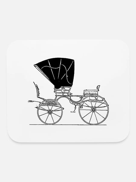 Phaeton Vintage Transport - Mouse pad Horizontal - white - Front