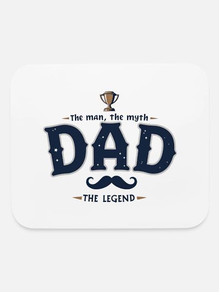 Dad Legend - Mouse pad Horizontal - white