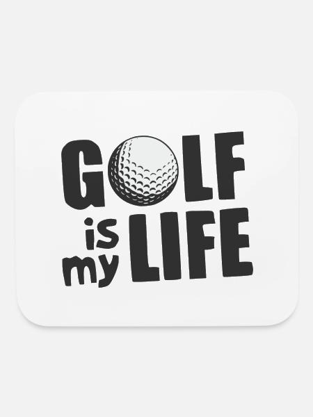 Golf Is My Life Golfer Golf Golfing - Mouse pad Horizontal - white - Front