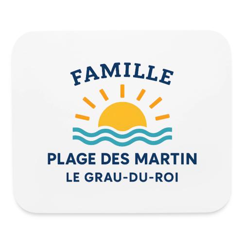 Family Beach Shirt – Plage des Martin Design - Mouse pad Horizontal