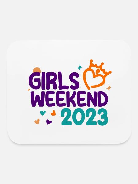 Girls Weekend 2023 - Mouse pad Horizontal - white - Front