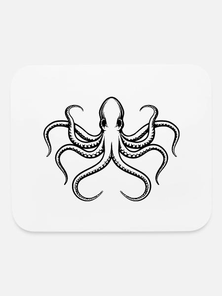 octopus - Mouse pad Horizontal - white