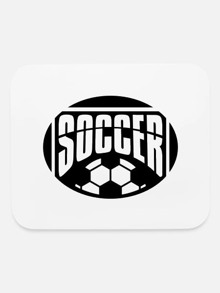 Design soccer hobby sport - Mouse pad Horizontal - white - Front