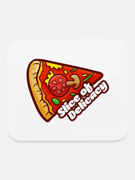 Slice Of Delicacy - Mouse pad Horizontal - white - Front