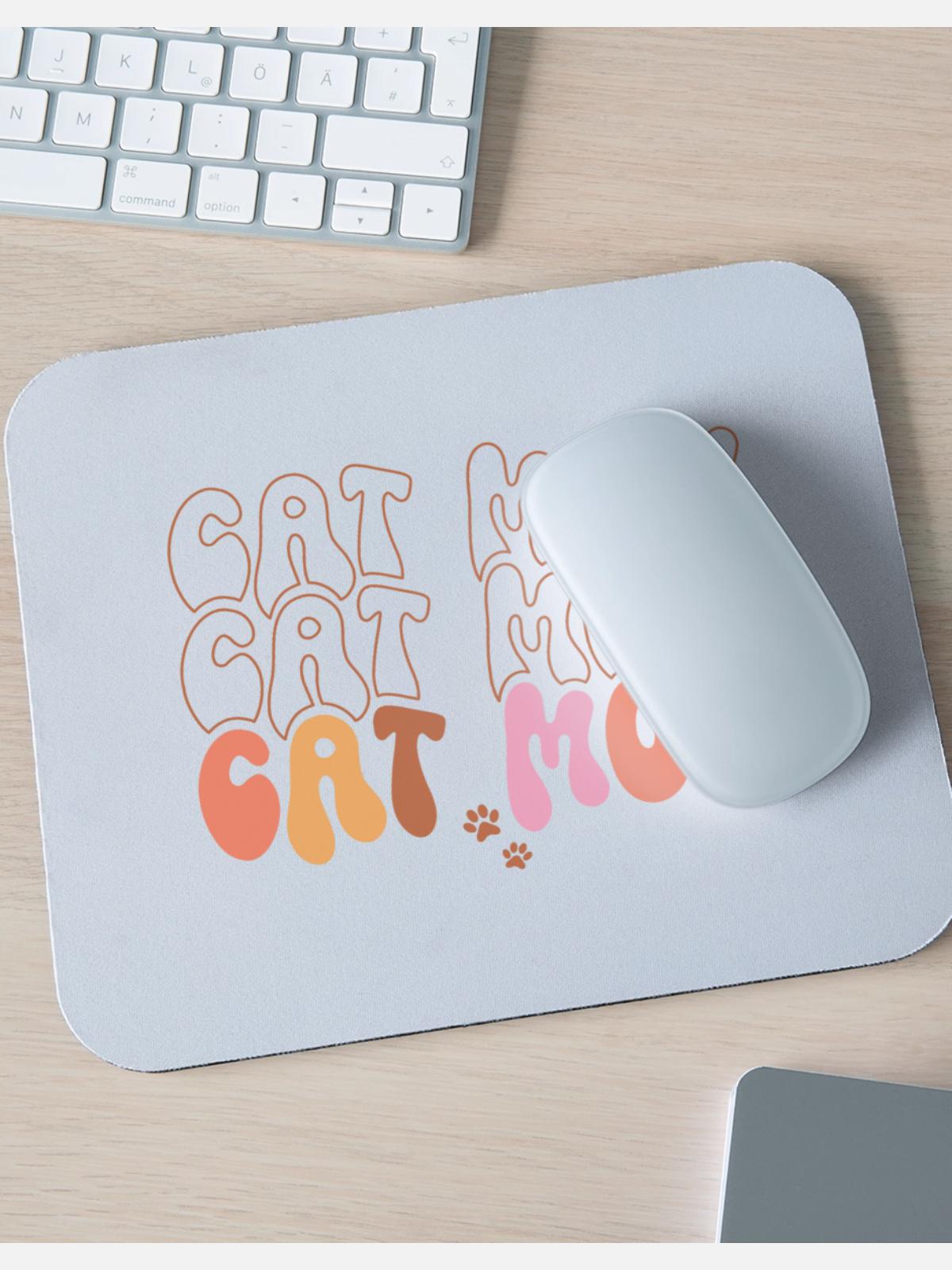 Cat Mom - Mouse pad Horizontal - white - Front